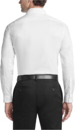 Men Dress Shirt Slim Fit Ultra Wrinkle Free Flex Collar Stretch - Image 2