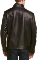 Men's Smooth Leather Moto Jacket - Image 2