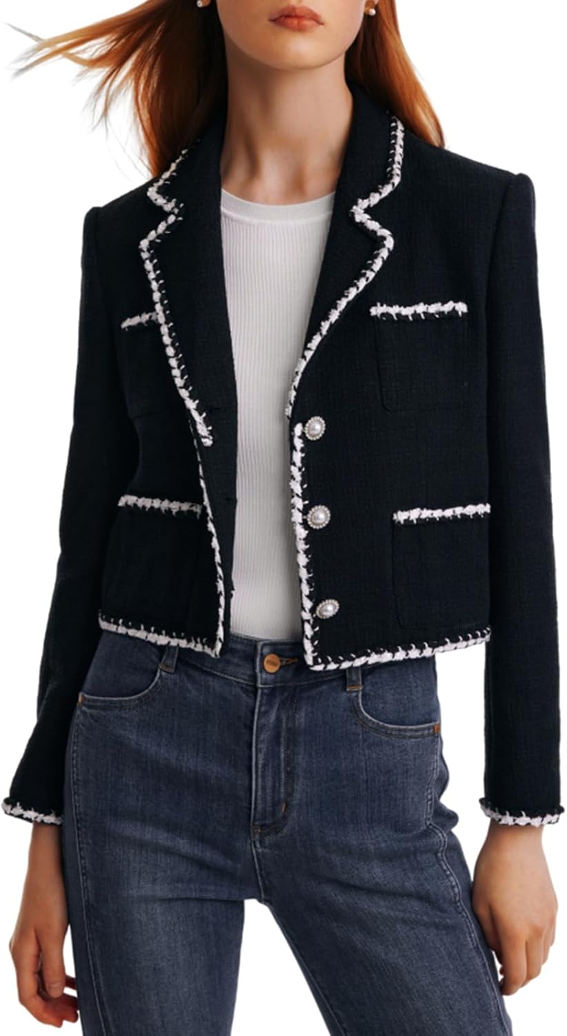 61iRC-RPveL._AC_SL1500_.jpg Womens Casual Blazers Long Sve Work Office Open Front Suit Jacket Business Blazer - Image 1