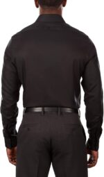Men Slim Fit Non Iron Stretch Solid Dress Shirt - Image 2