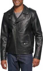 Men's Faux Leather Motorcycle Jacket