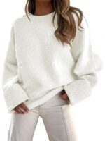Women's Oversized Sweaters  Long Sleeve Fuzzy Knit Casual Chunky Pullover Sweater Fall Outfits Clothes