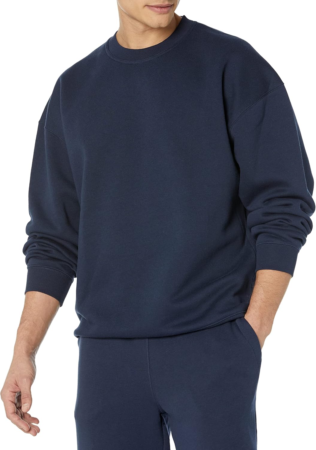 81sindCUjwL._AC_SL1500_.jpg Men's Oversized-Fit Crewneck Sweatshirt (Available in Big & Tall) - Image 1